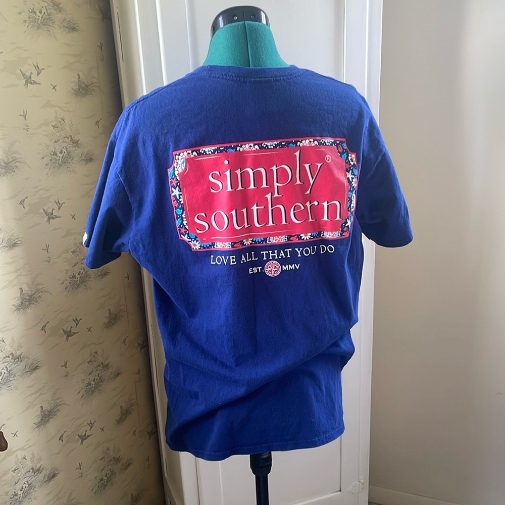 Simply Southern Red and Blue Graphic Tee - Picture 2 of 10